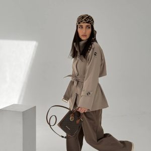 شلوار کرپ شکلاتی